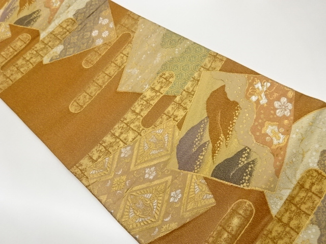 JAPANESE FUKURO OBI / WOVEN BIRDS